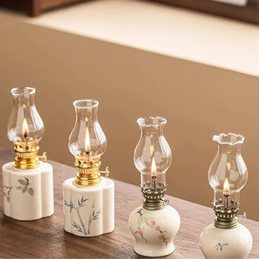 Oil Lantern with Adjustable Flame and Durable Design-Home Decor > Decorative Accessories-casanuva-casanuva