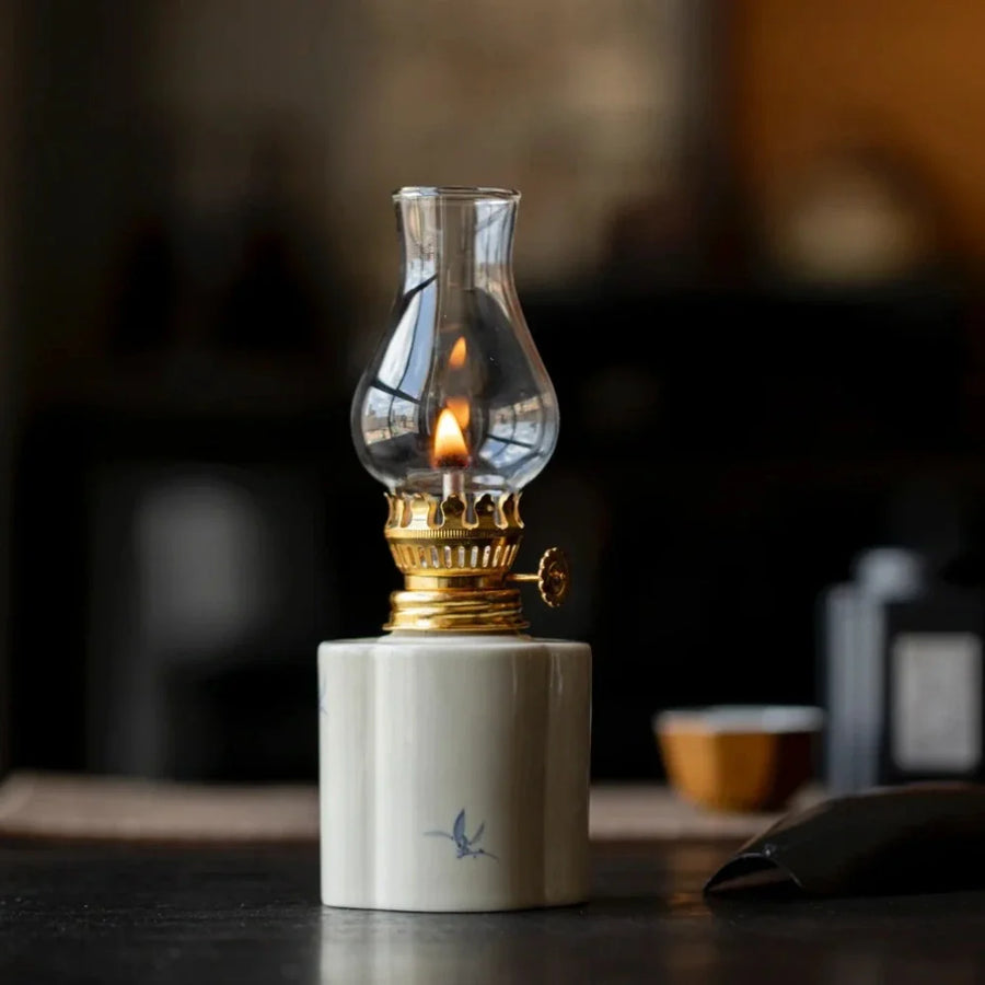 Oil Lantern with Adjustable Flame and Durable Design-Home Decor > Decorative Accessories-casanuva-casanuva