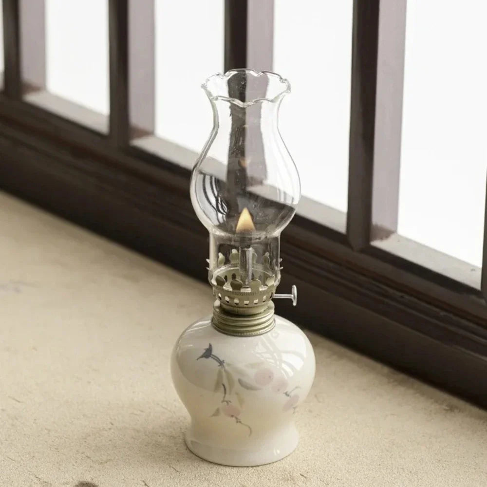 Oil Lantern with Adjustable Flame and Durable Design-Home Decor > Decorative Accessories-casanuva-casanuva