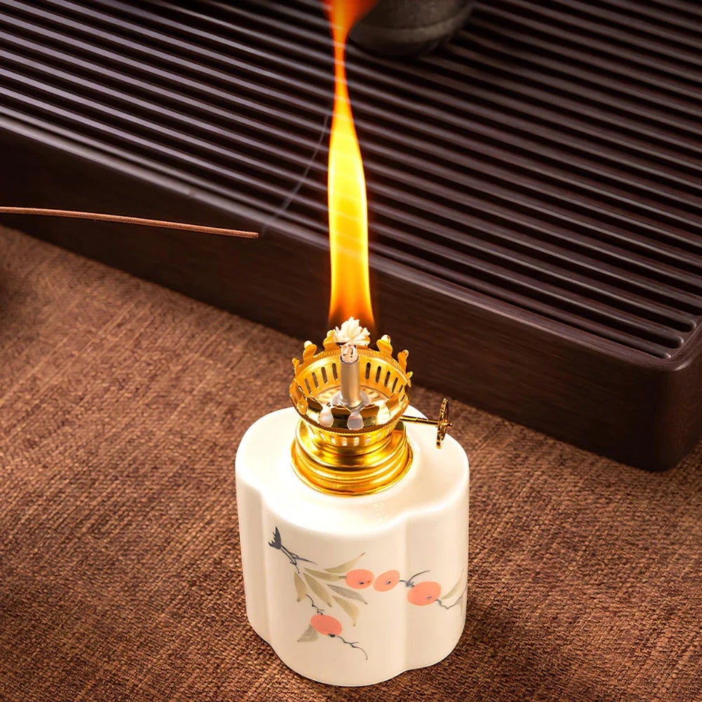 Oil Lantern with Adjustable Flame and Durable Design-Home Decor > Decorative Accessories-casanuva-casanuva