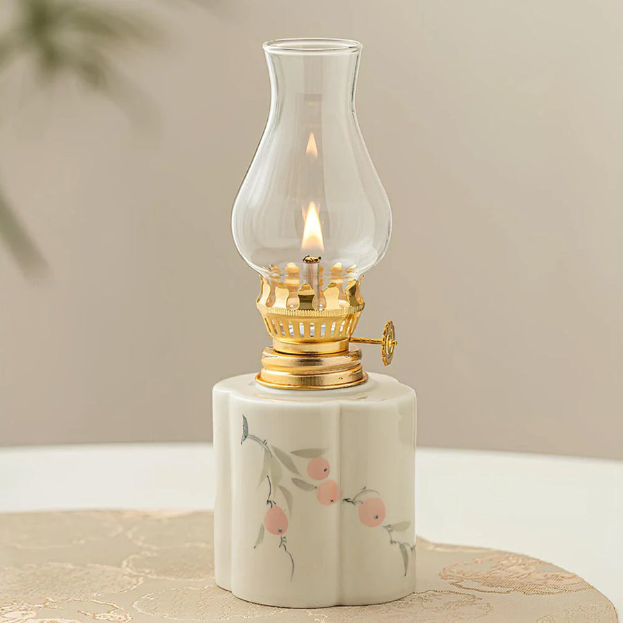 Oil Lantern with Adjustable Flame and Durable Design-Home Decor > Decorative Accessories-casanuva-Peach Blossom-Classic-casanuva