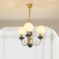 Onyx Crystal Chandelier-Lighting > Chandeliers & Pendant Lights-casanuva-3 heads 45cmx38cm-Gold & Black-casanuva