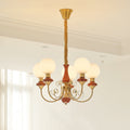 Onyx Crystal Chandelier-Lighting > Chandeliers & Pendant Lights-casanuva-5 heads 62cmx38cm-Gold & Mahogany-casanuva