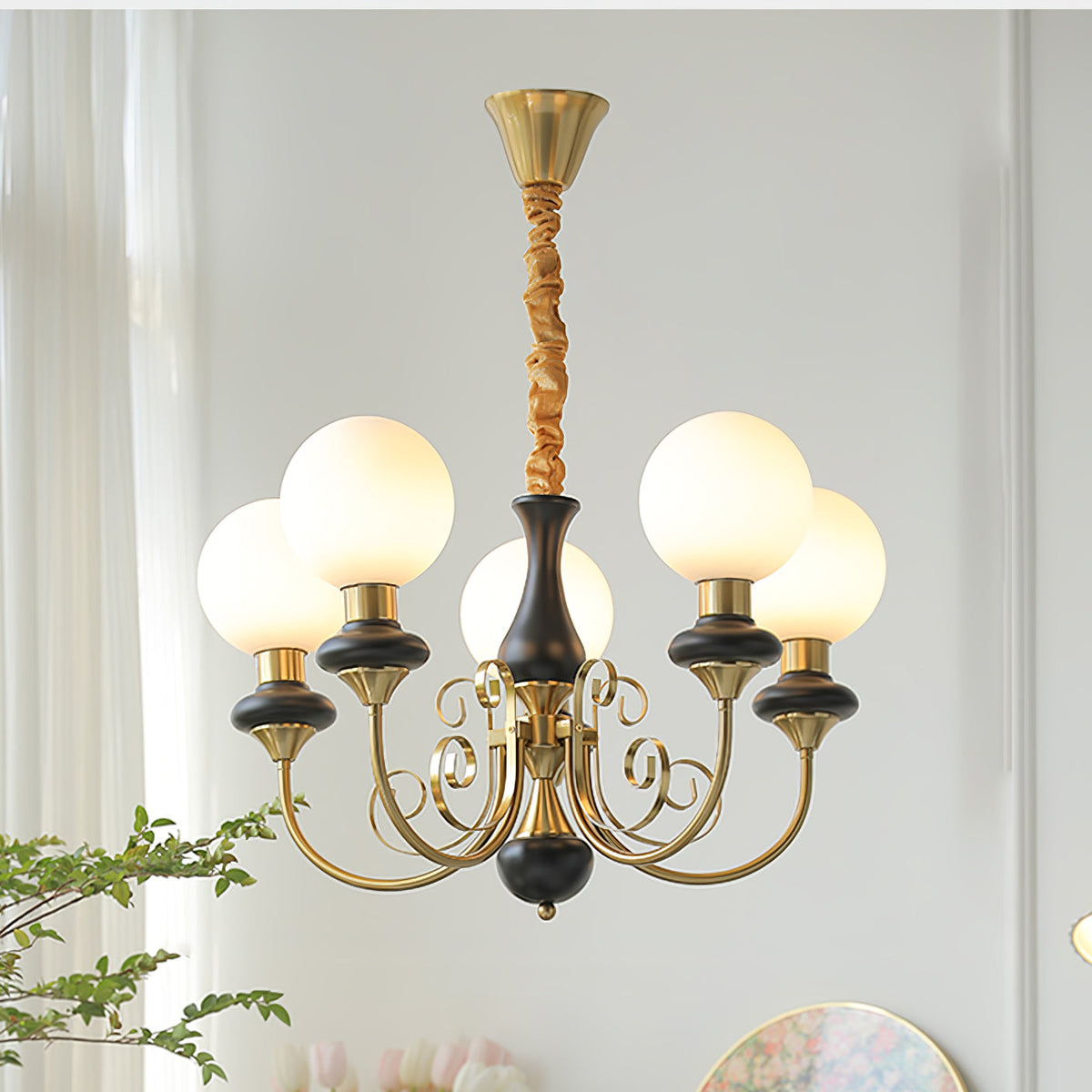 Onyx Crystal Chandelier-Lighting > Chandeliers & Pendant Lights-casanuva-casanuva