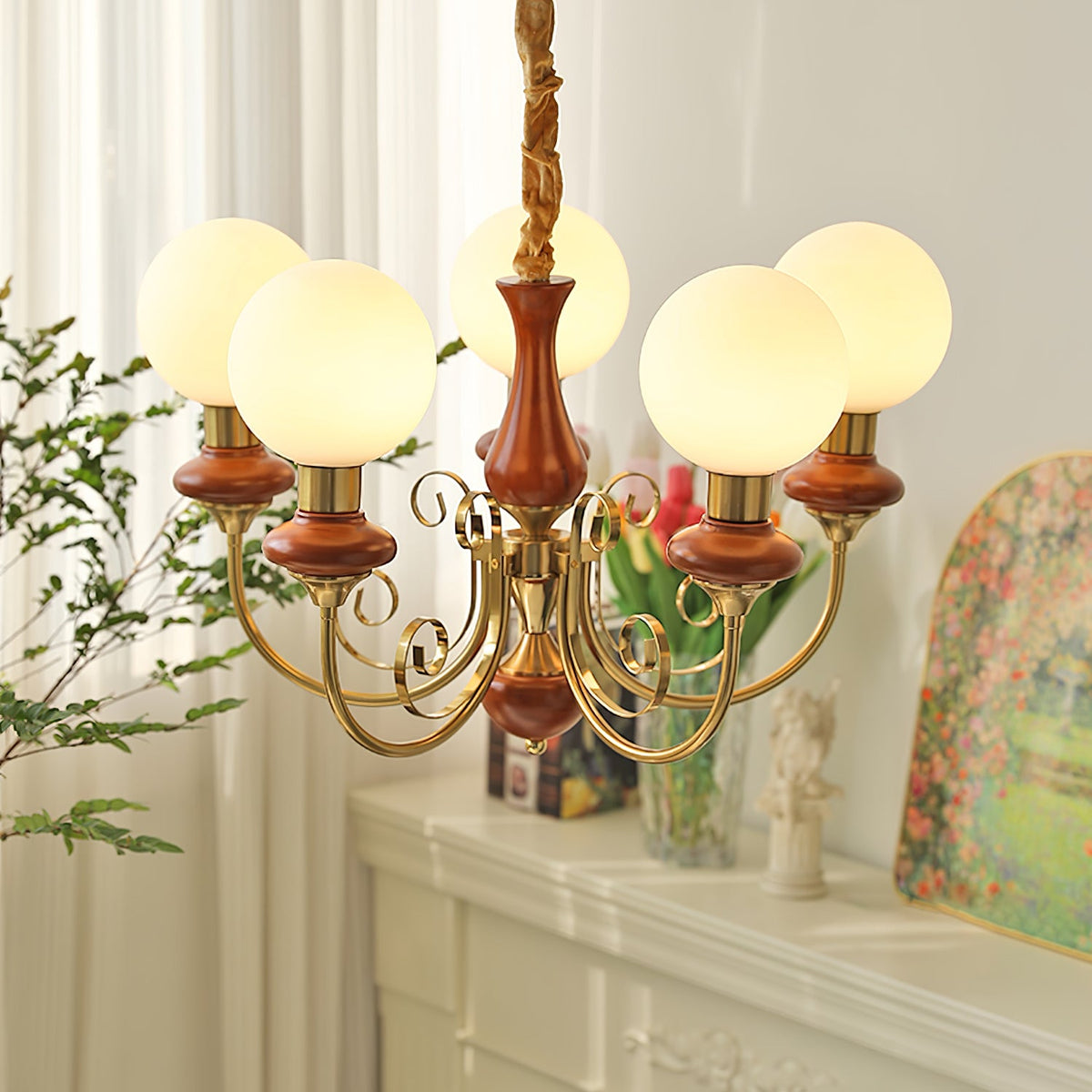 Onyx Crystal Chandelier-Lighting > Chandeliers & Pendant Lights-casanuva-casanuva