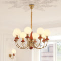 Onyx Crystal Chandelier-Lighting > Chandeliers & Pendant Lights-casanuva-8 heads 80cmx38cm-Gold & Mahogany-casanuva