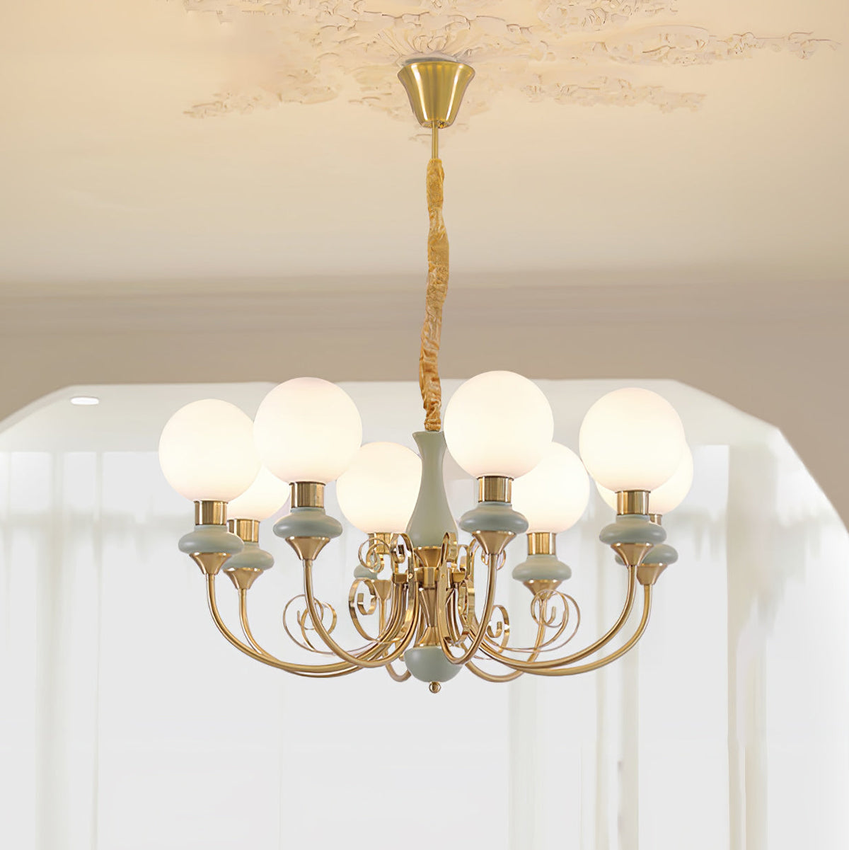 Onyx Crystal Chandelier-Lighting > Chandeliers & Pendant Lights-casanuva-casanuva
