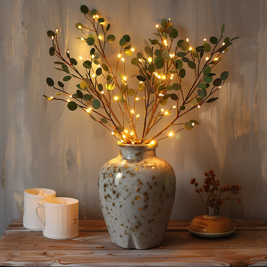 Orchid Branch LED Light String for Charming Atmosphere-Lighting > Ambient Lighting-casanuva-casanuva