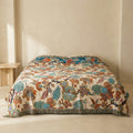 Ornamental Cotton Garden Blanket-Bedding & Bath > Blankets-casanuva-casanuva