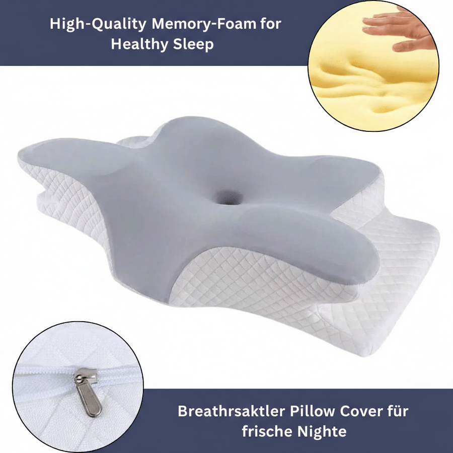 Orthopaedic Memory Foam Pillow for Neck and Shoulder Pain Relief-Bedding & Bath > Pillowcases-casanuva-casanuva