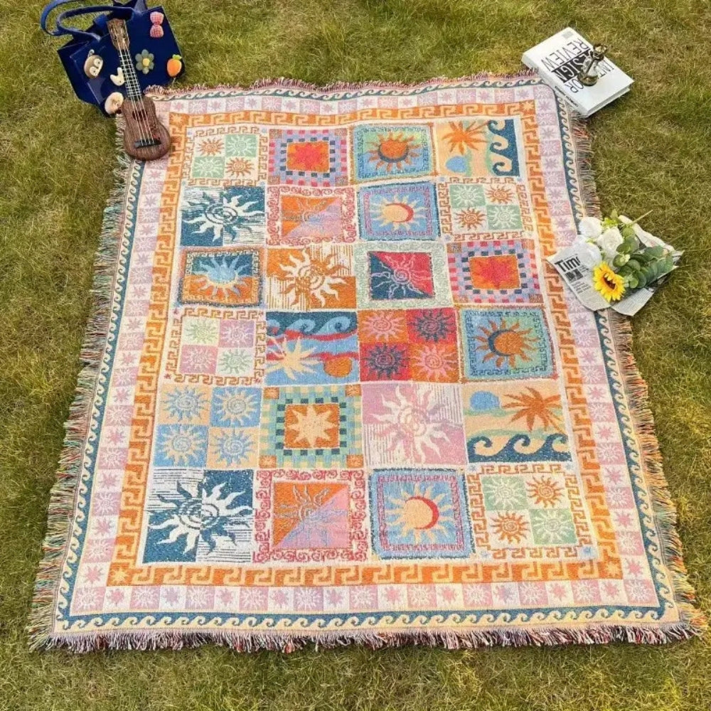 Outdoor Picnic Blanket Thick Washable Microfiber Tear-Resistant-Bedding & Bath > Blankets-casanuva-180 x 130 cm-casanuva