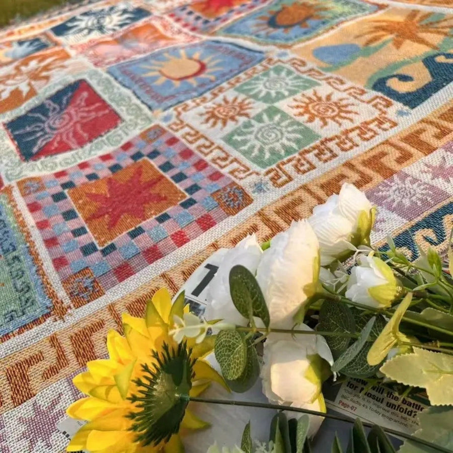 Outdoor Picnic Blanket Thick Washable Microfiber Tear-Resistant-Bedding & Bath > Blankets-casanuva-casanuva