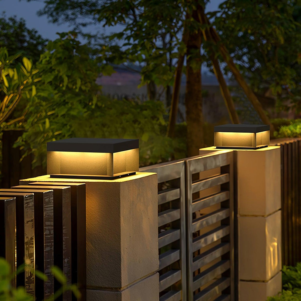 Outdoor Post Light Black Finish-Lighting > Outdoor Lighting-casanuva-casanuva