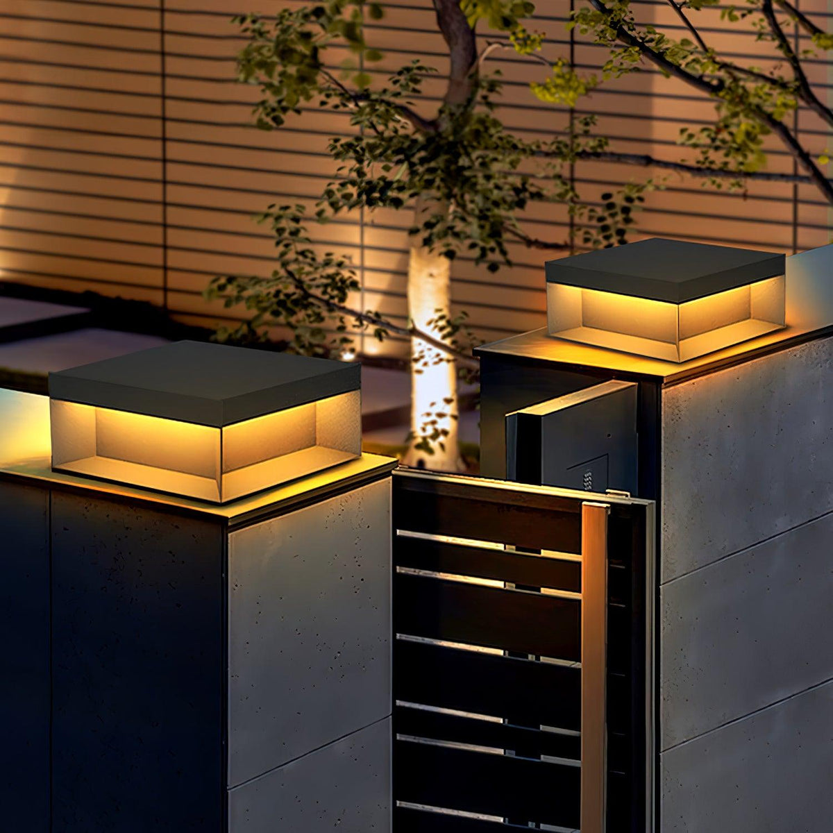Outdoor Post Light Black Finish-Lighting > Outdoor Lighting-casanuva-casanuva