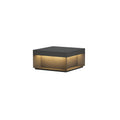 Outdoor Post Light Black Finish-Lighting > Outdoor Lighting-casanuva-20cmx20cmx10cm-Model A: Wired Version &-Warm Light-casanuva