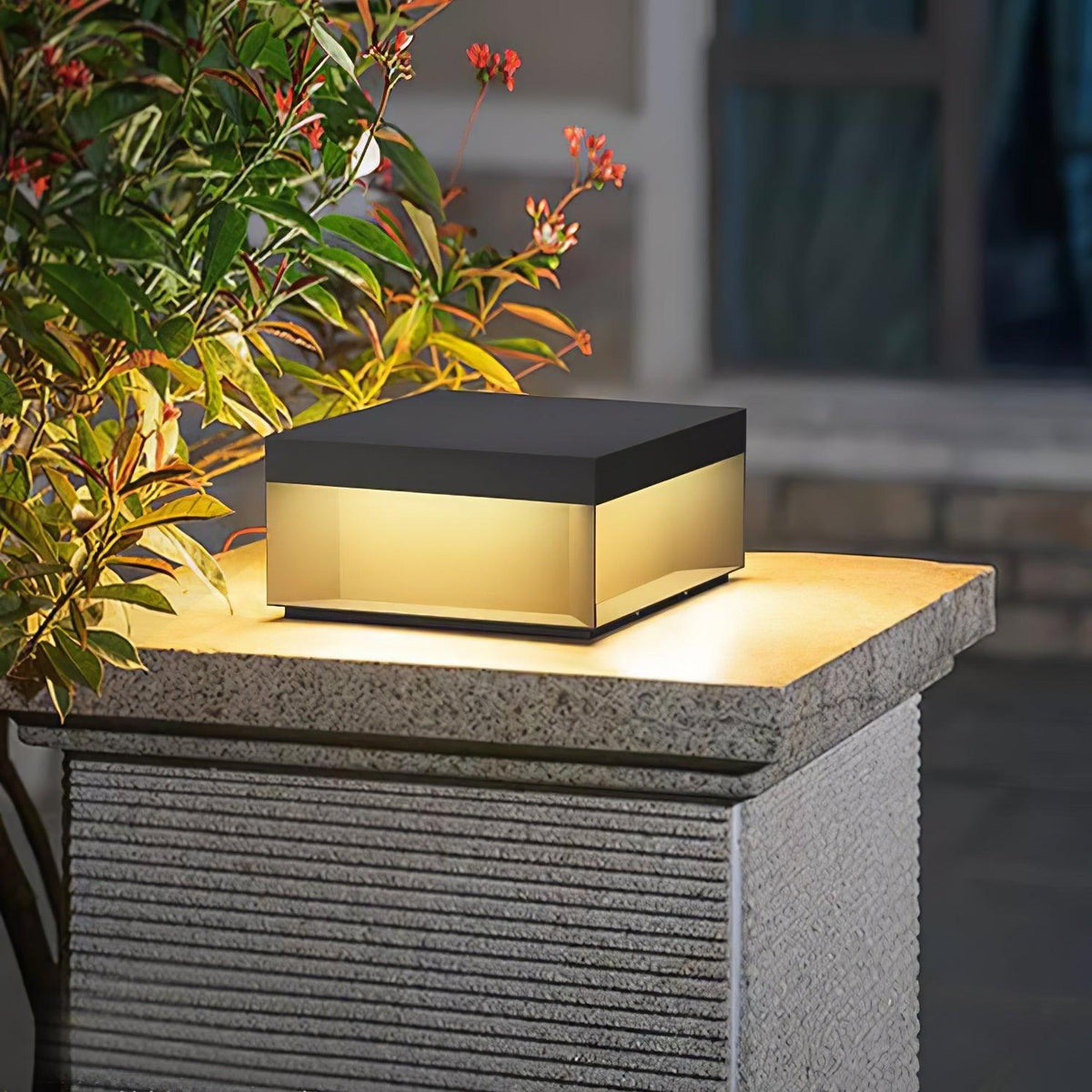 Outdoor Post Light Black Finish-Lighting > Outdoor Lighting-casanuva-casanuva