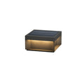 Outdoor Post Light Black Finish-Lighting > Outdoor Lighting-casanuva-30cmx30cmx15cm-Model B: Solar-Powered...-Warm Light-casanuva