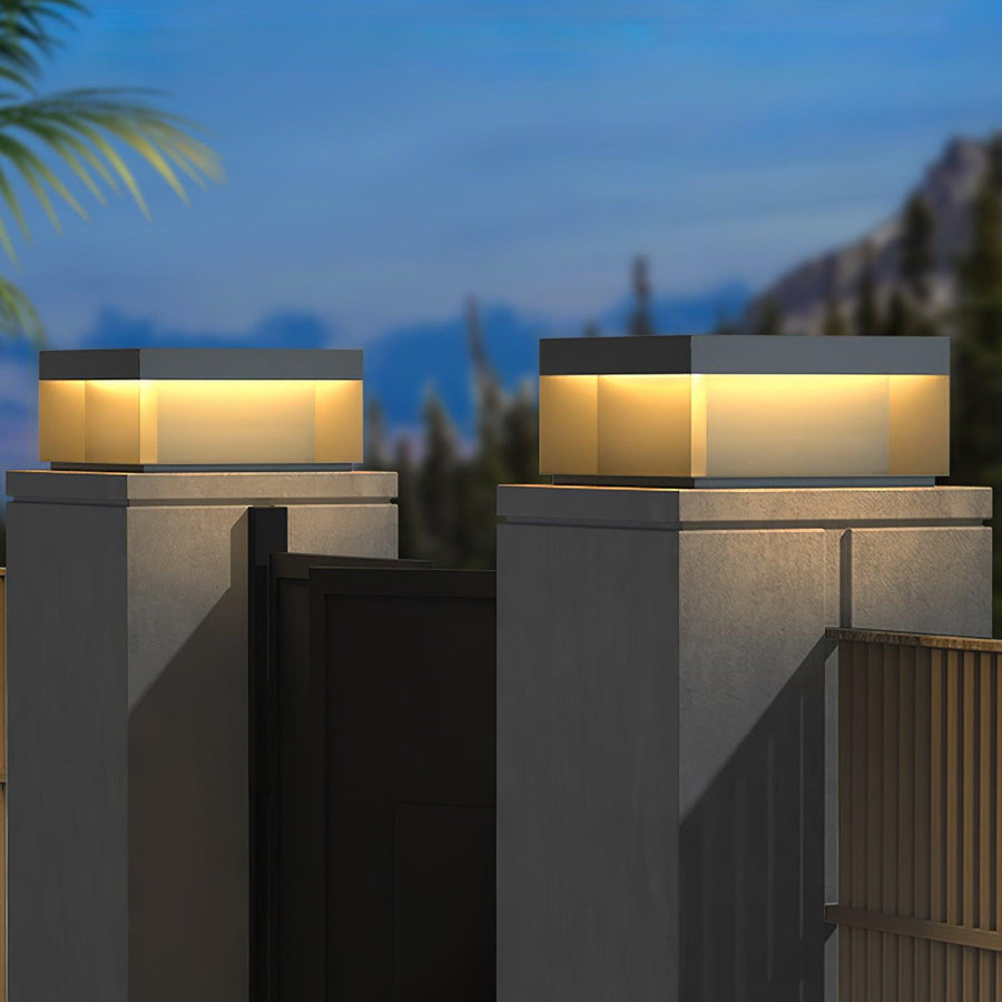 Outdoor Post Light Black Finish-Lighting > Outdoor Lighting-casanuva-casanuva