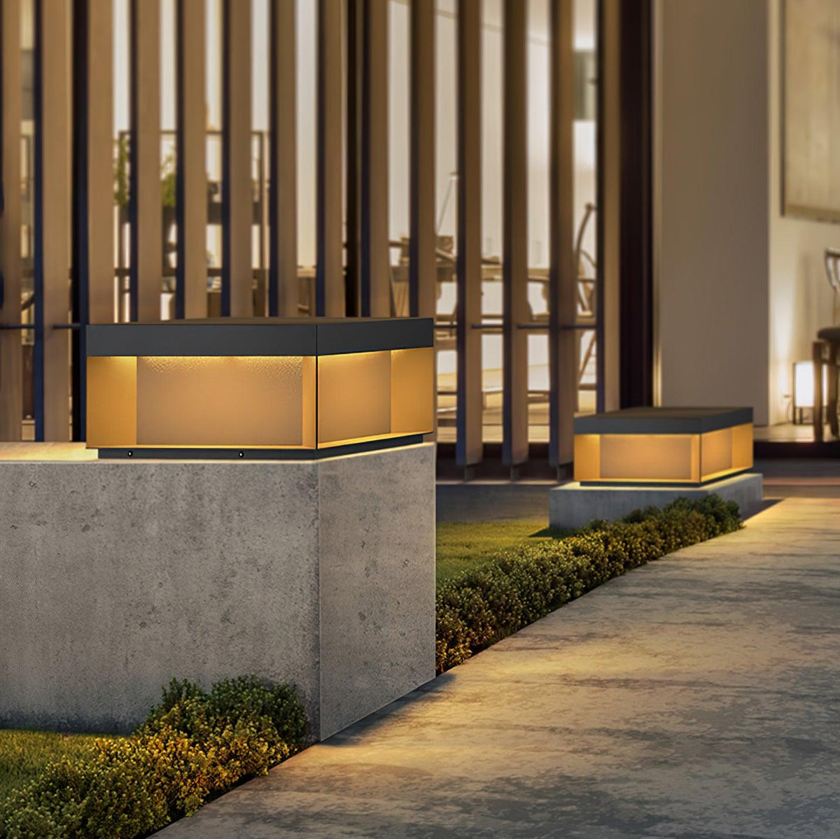 Outdoor Post Light Black Finish-Lighting > Outdoor Lighting-casanuva-casanuva