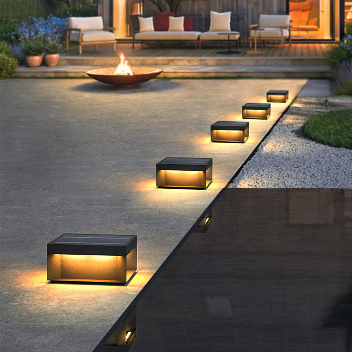 Outdoor Post Light Black Finish-Lighting > Outdoor Lighting-casanuva-casanuva