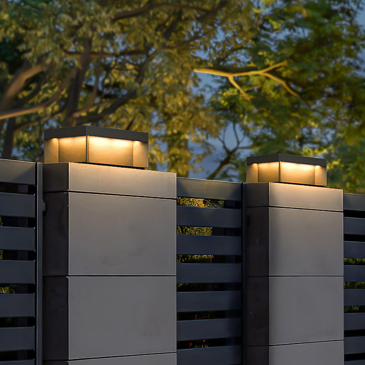 Outdoor Post Light Black Finish-Lighting > Outdoor Lighting-casanuva-casanuva
