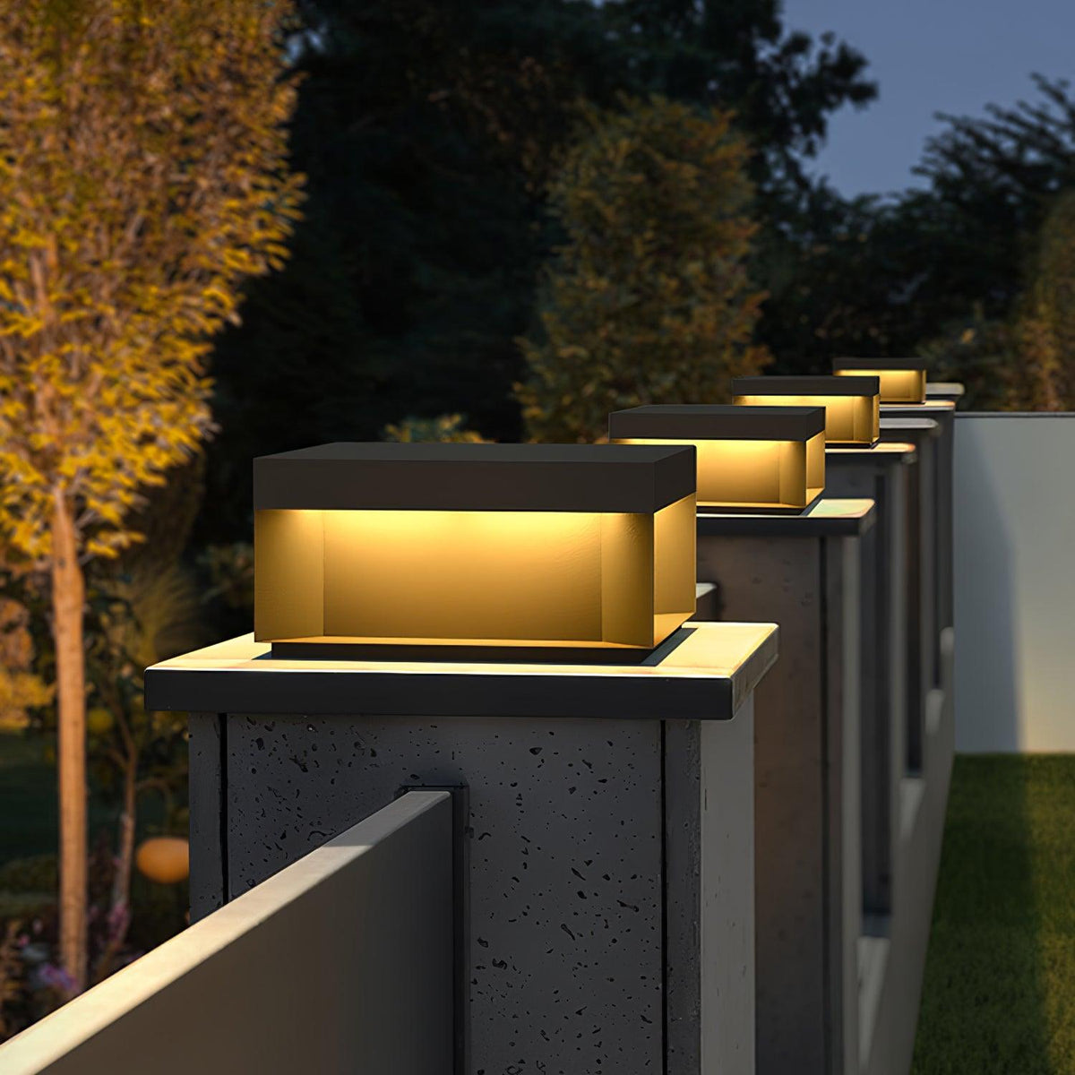 Outdoor Post Light Black Finish-Lighting > Outdoor Lighting-casanuva-casanuva