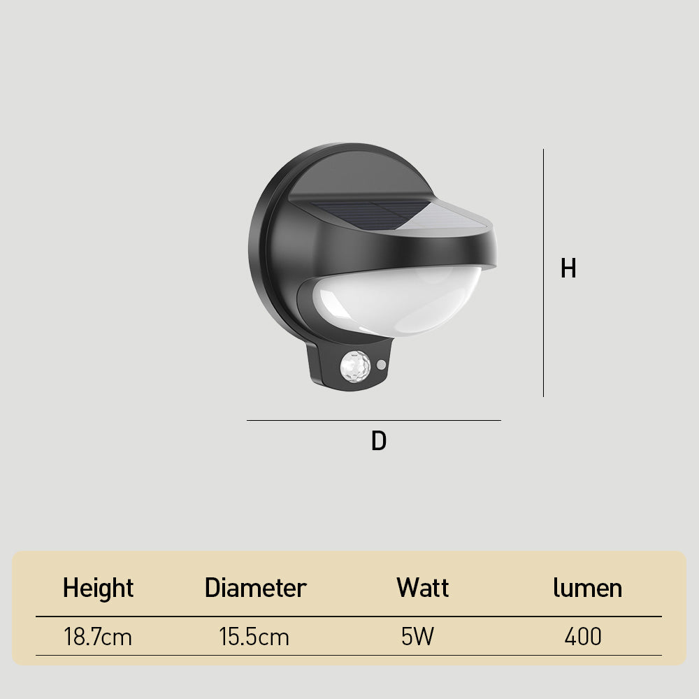 Outdoor Solar Wall Light IP65 Waterproof with Motion Sensor-Lighting > Outdoor Lighting-casanuva-casanuva