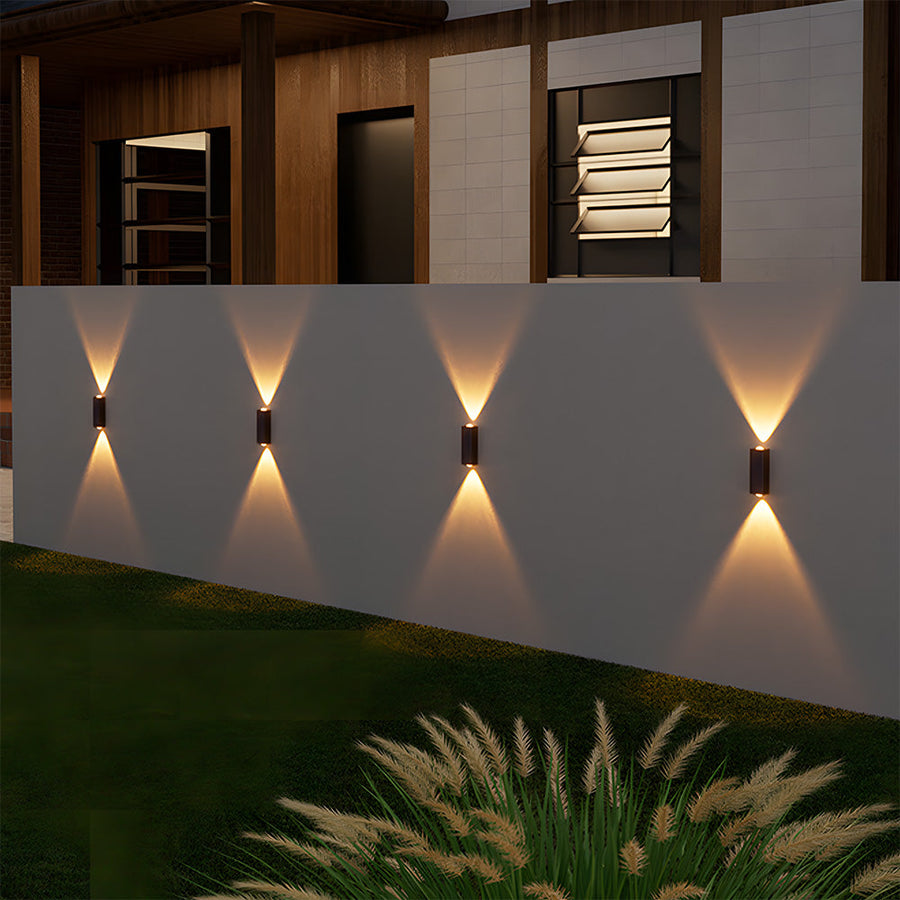 Outdoor Solar Wall Light Modern Up and Down Design for Garden Courtyard-Lighting > Outdoor Lighting-casanuva-casanuva