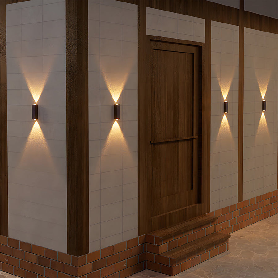 Outdoor Solar Wall Light Modern Up and Down Design for Garden Courtyard-Lighting > Outdoor Lighting-casanuva-casanuva