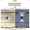 Outdoor Solar Wall Light Modern Up and Down Design for Garden Courtyard-Lighting > Outdoor Lighting-casanuva-casanuva