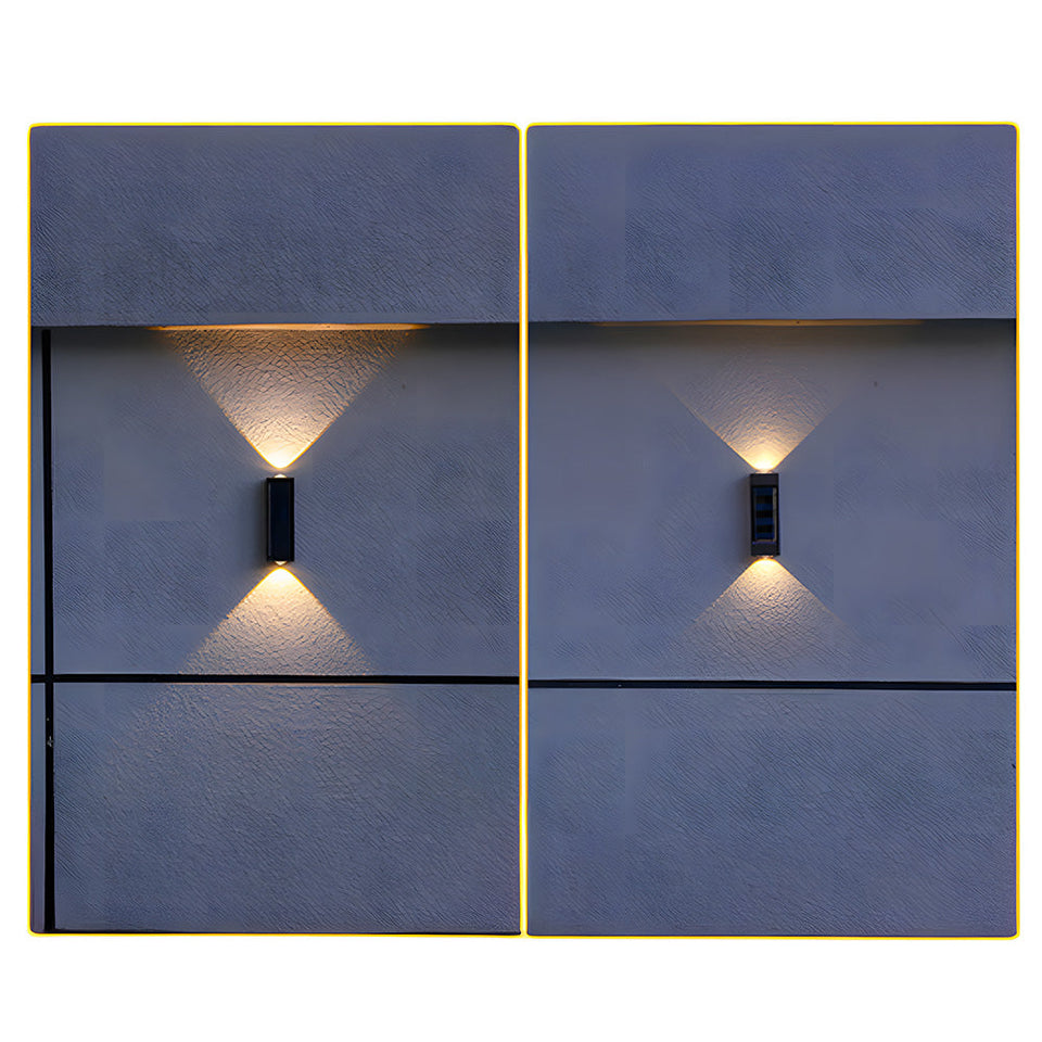 Outdoor Solar Wall Light Modern Up and Down Design for Garden and Courtyard-Lighting > Outdoor Lighting-casanuva-casanuva