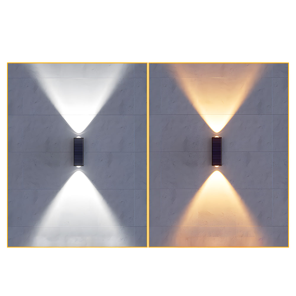 Outdoor Solar Wall Light Modern Up and Down Design for Garden and Courtyard-Lighting > Outdoor Lighting-casanuva-casanuva