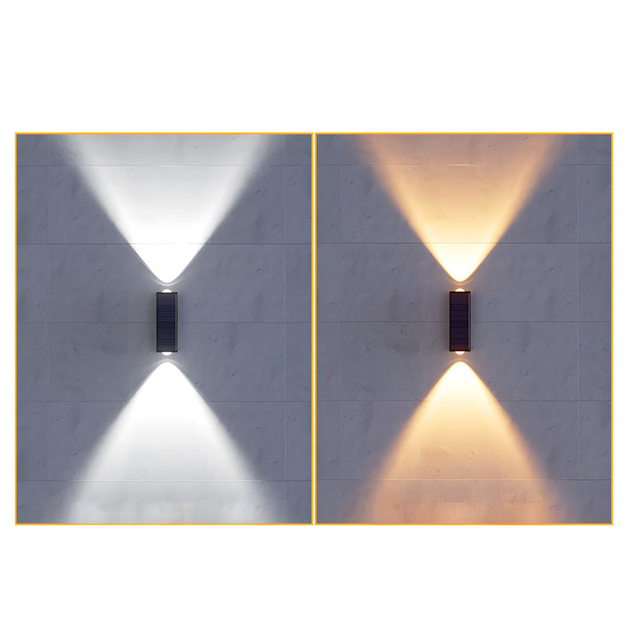 Outdoor Solar Wall Light Modern Up and Down Design for Garden and Courtyard-Lighting > Outdoor Lighting-casanuva-casanuva