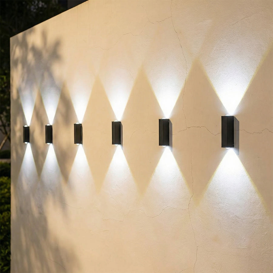 Outdoor Solar Wall Light Modern Up and Down Design for Garden and Courtyard-Lighting > Outdoor Lighting-casanuva-casanuva