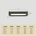 Outdoor Wall Light IP65 Black or White Finish-Lighting > Outdoor Lighting-casanuva-casanuva
