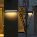 Outdoor Wall Light IP65 Black or White Finish-Lighting > Outdoor Lighting-casanuva-Black-L34cm*W10cm(18W)-Square-casanuva