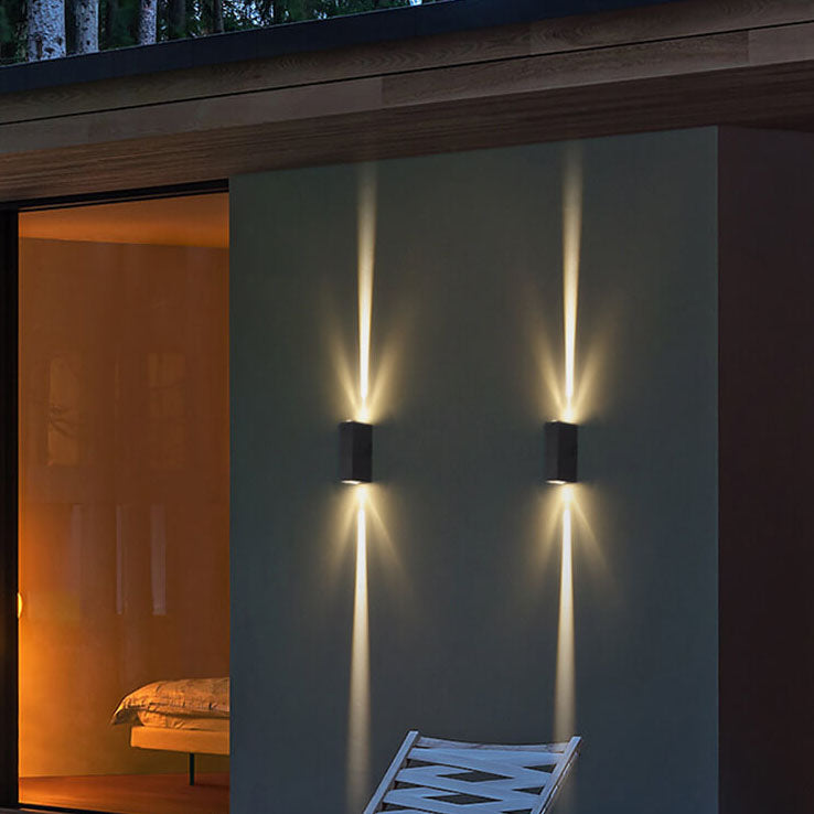 Outdoor Wall Light LED Rectangular Sconce Lamp-Lighting > Outdoor Lighting-casanuva-Large - One Main Beam ...-Dimmable-Warm Light (3000K)-casanuva