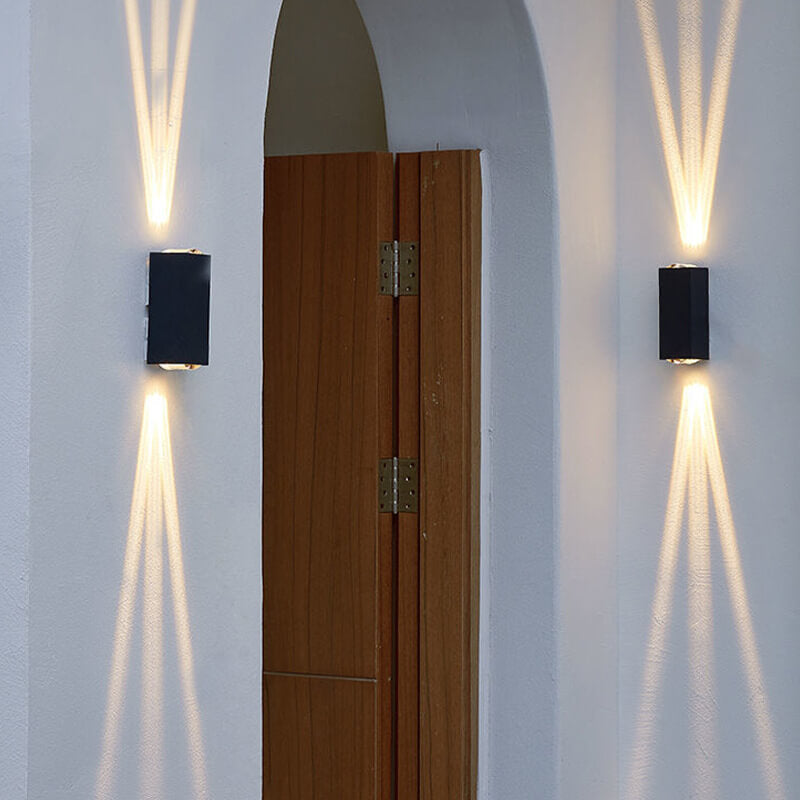 Outdoor Wall Light LED Rectangular Sconce Lamp-Lighting > Outdoor Lighting-casanuva-Large - Three Beams Up...-Dimmable-Neutral Light (4000K)-casanuva