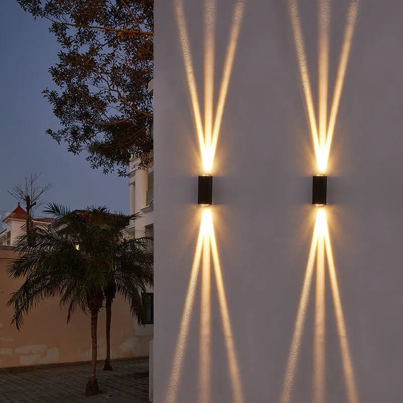 Outdoor Wall Light LED Rectangular Sconce Lamp-Lighting > Outdoor Lighting-casanuva-Large - Three Beams Up...-Not Dimmable-Warm Light (3000K)-casanuva