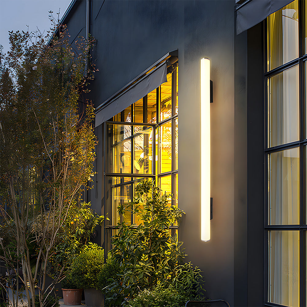 Outdoor Wall Light LED White Minimalist Design-Lighting > Outdoor Lighting-casanuva-White-L100cm*H10(32W)-Warm Light-casanuva