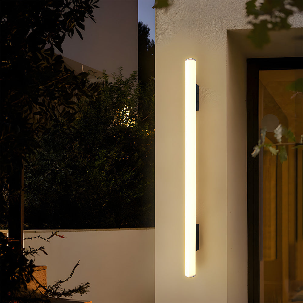 Outdoor Wall Light LED White Minimalist Design-Lighting > Outdoor Lighting-casanuva-White-L118cm*H10(44W)-Warm Light-casanuva