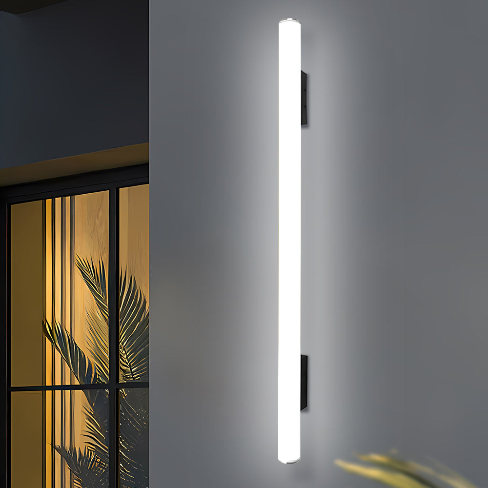 Outdoor Wall Light LED White Minimalist Design-Lighting > Outdoor Lighting-casanuva-White-L118cm*H10(44W)-White Light-casanuva