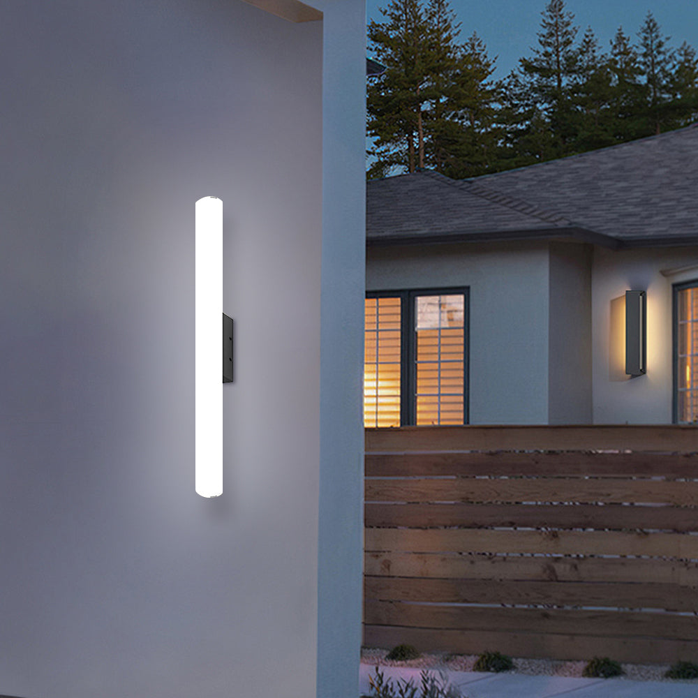 Outdoor Wall Light LED White Minimalist Design-Lighting > Outdoor Lighting-casanuva-White-L40cm*H10(16W)-White Light-casanuva