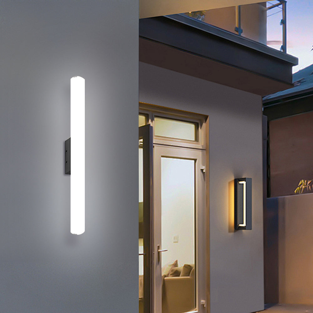 Outdoor Wall Light LED White Minimalist Design-Lighting > Outdoor Lighting-casanuva-White-L80cm*H10(24W)-White Light-casanuva