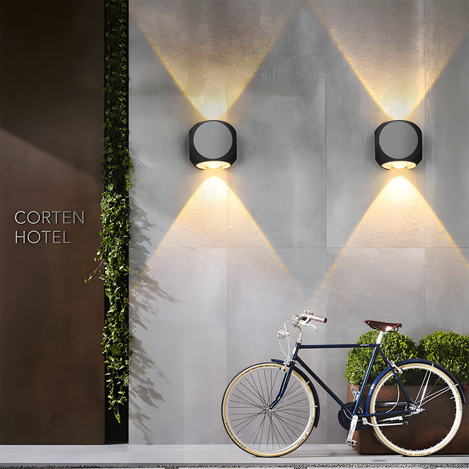 Outdoor Waterproof LED Wall Light in Warm White for Entryway Garage Patio-Lighting > Outdoor Lighting-casanuva-casanuva
