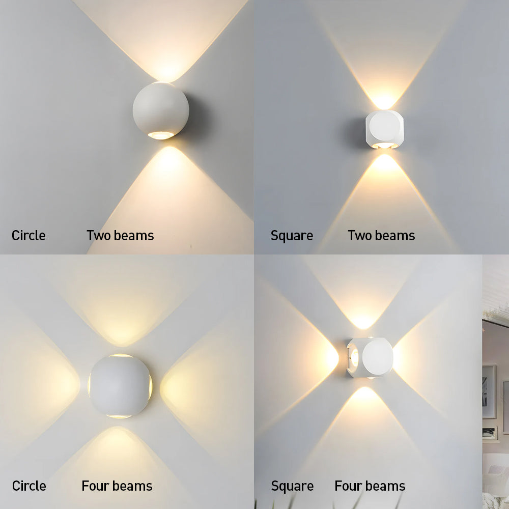Outdoor Waterproof LED Wall Light in Warm White for Entryway Garage Patio-Lighting > Outdoor Lighting-casanuva-casanuva