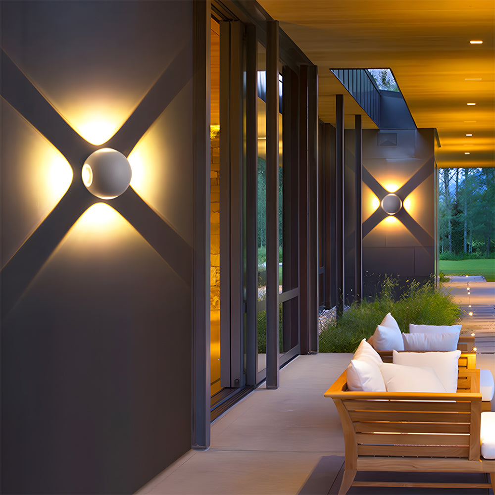 Outdoor Waterproof LED Wall Light in Warm White for Entryway Garage Patio-Lighting > Outdoor Lighting-casanuva-casanuva
