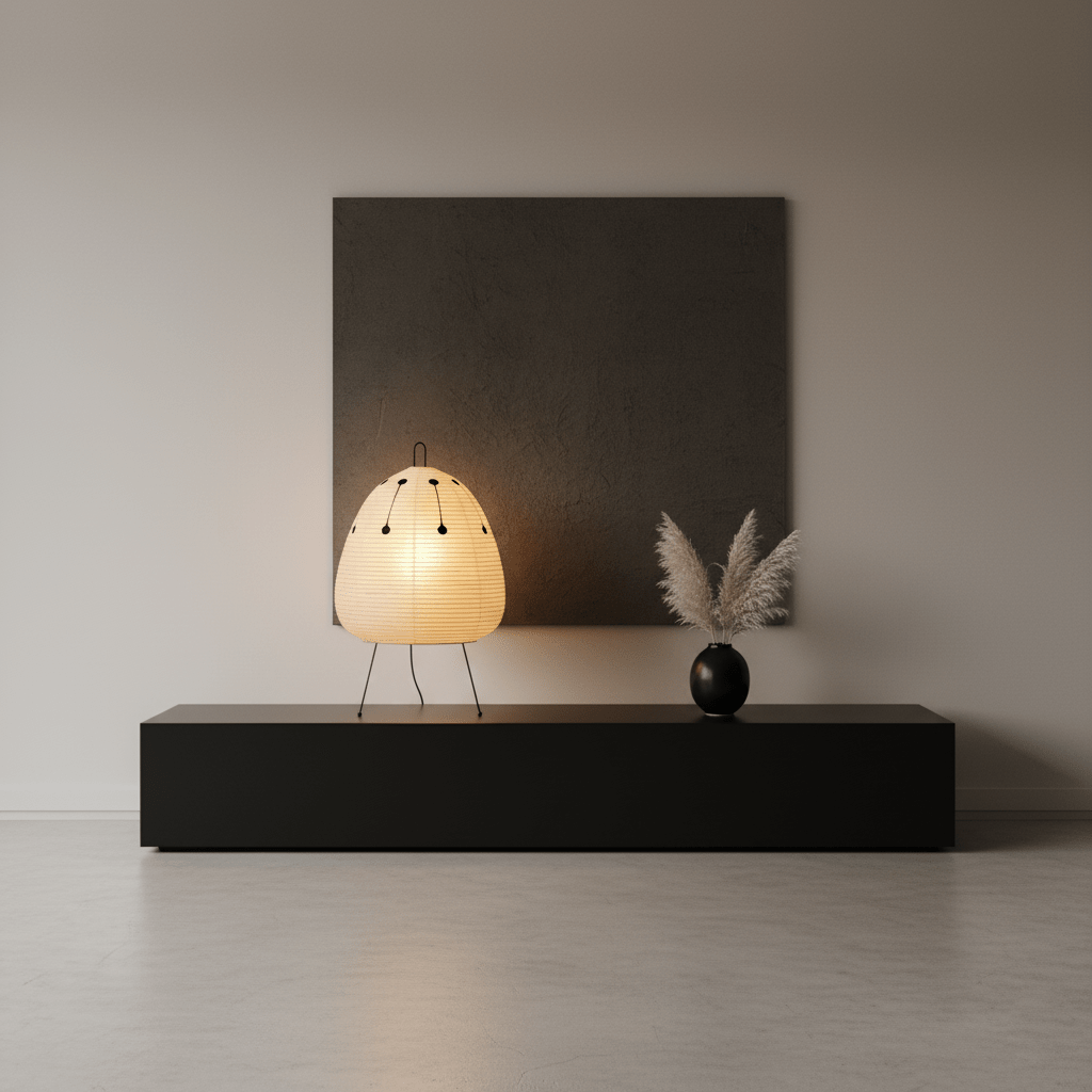 Paper Table Lamp with Soft Glow-Lighting > Table Lamps-casanuva-casanuva