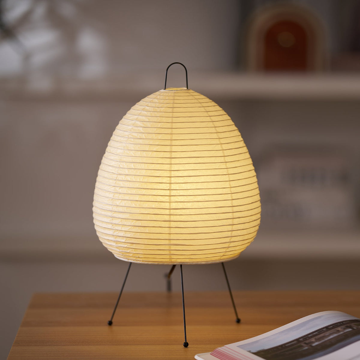 Paper Table Lamp with Soft Glow-Lighting > Table Lamps-casanuva-casanuva