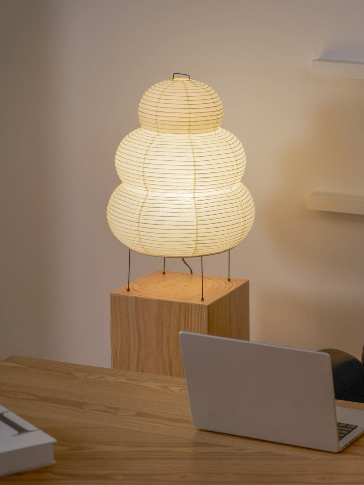 Paper Table Lamp with Soft Glow-Lighting > Table Lamps-casanuva-casanuva